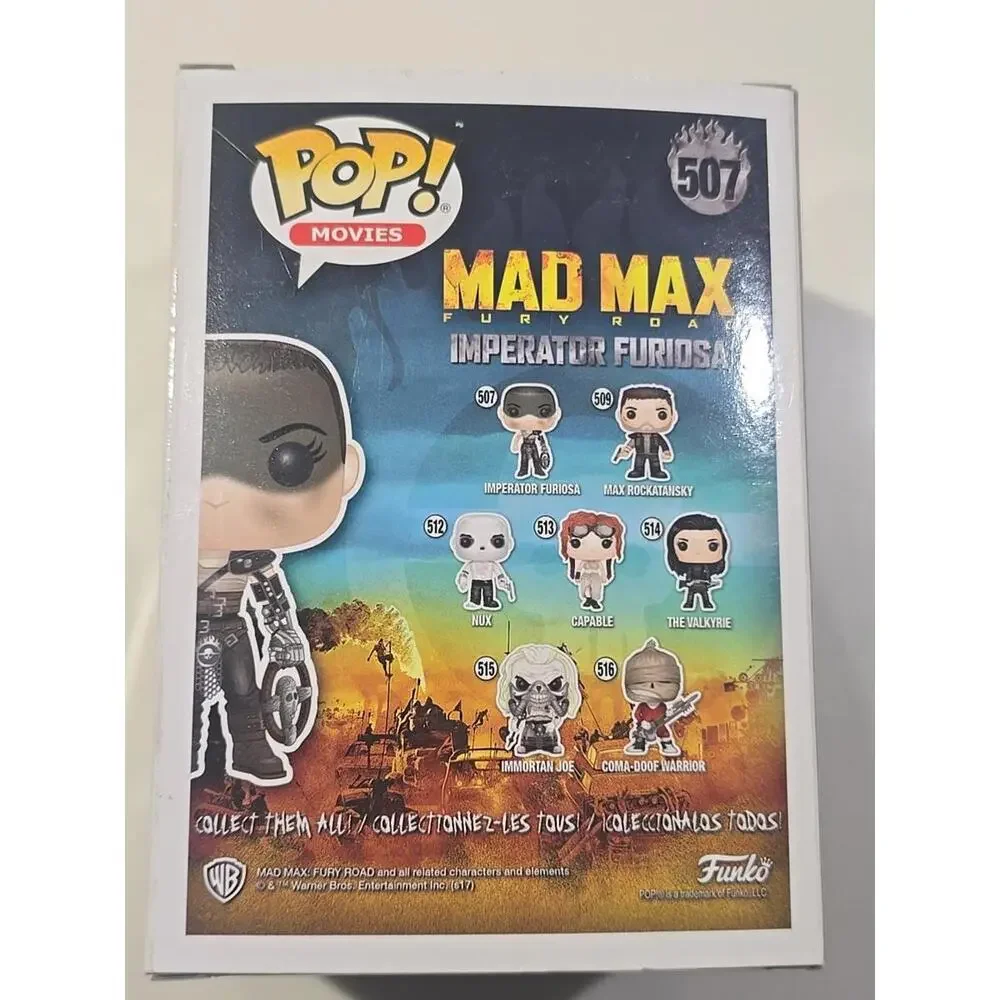 Funko Pop Mad Max Fury Road 507 Imperator Furiosa‎ Vinyl Figure